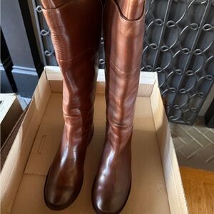 Frye Brown Leather Paige Boots 11